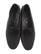 Tod's Satin Leather Trim Embellishment Loafers