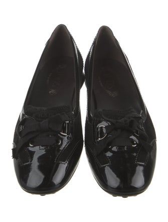 Tod's Suede Bow Accents Flats