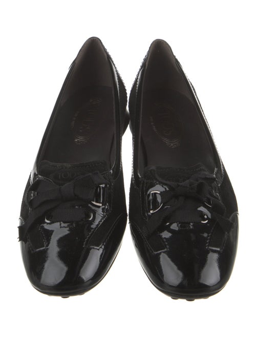 Tod's Suede Bow Accents Flats