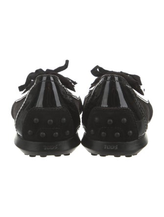 Tod's Suede Bow Accents Flats