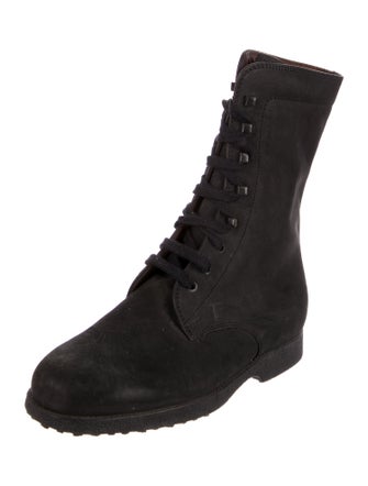 Tod's Suede Combat Boots
