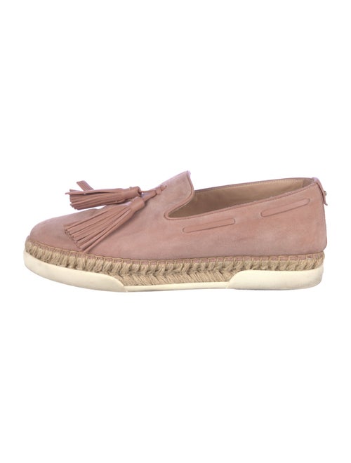 Tod's Suede Tassel Accents Espadrilles