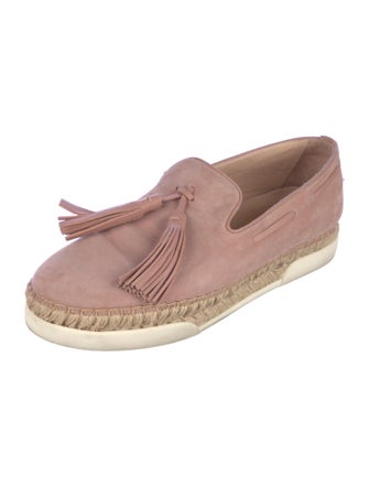 Tod's Suede Tassel Accents Espadrilles