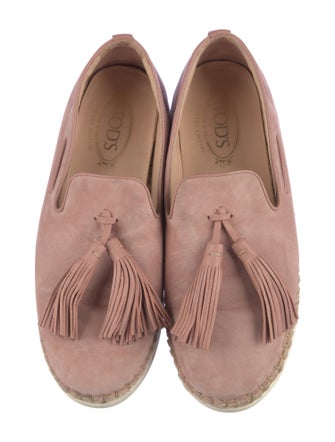 Tod's Suede Tassel Accents Espadrilles