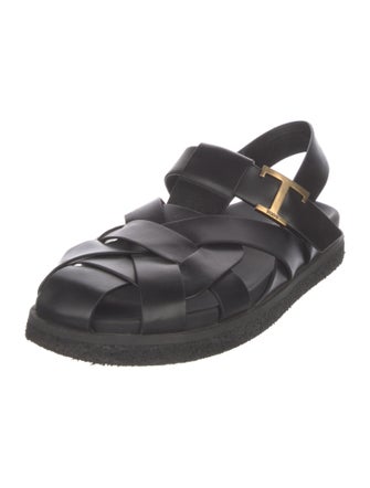 Tod's Leather Slingback Sandals