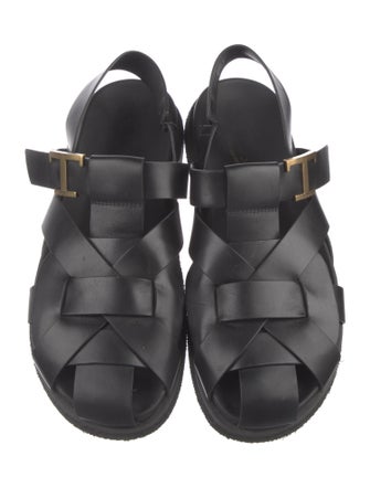 Tod's Leather Slingback Sandals