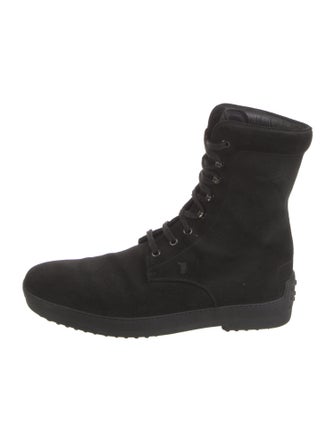 Tod's Suede Lace-Up Boots