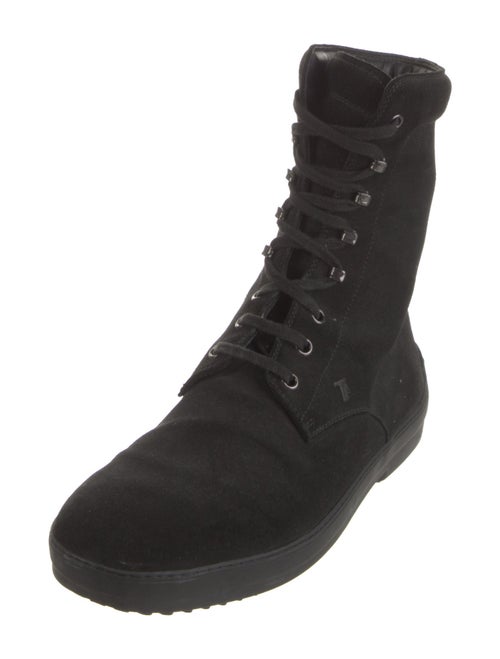 Tod's Suede Lace-Up Boots
