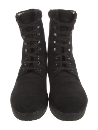 Tod's Suede Lace-Up Boots