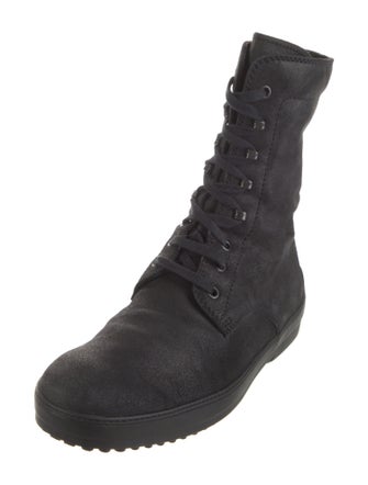 Tod's Suede Lace-Up Boots