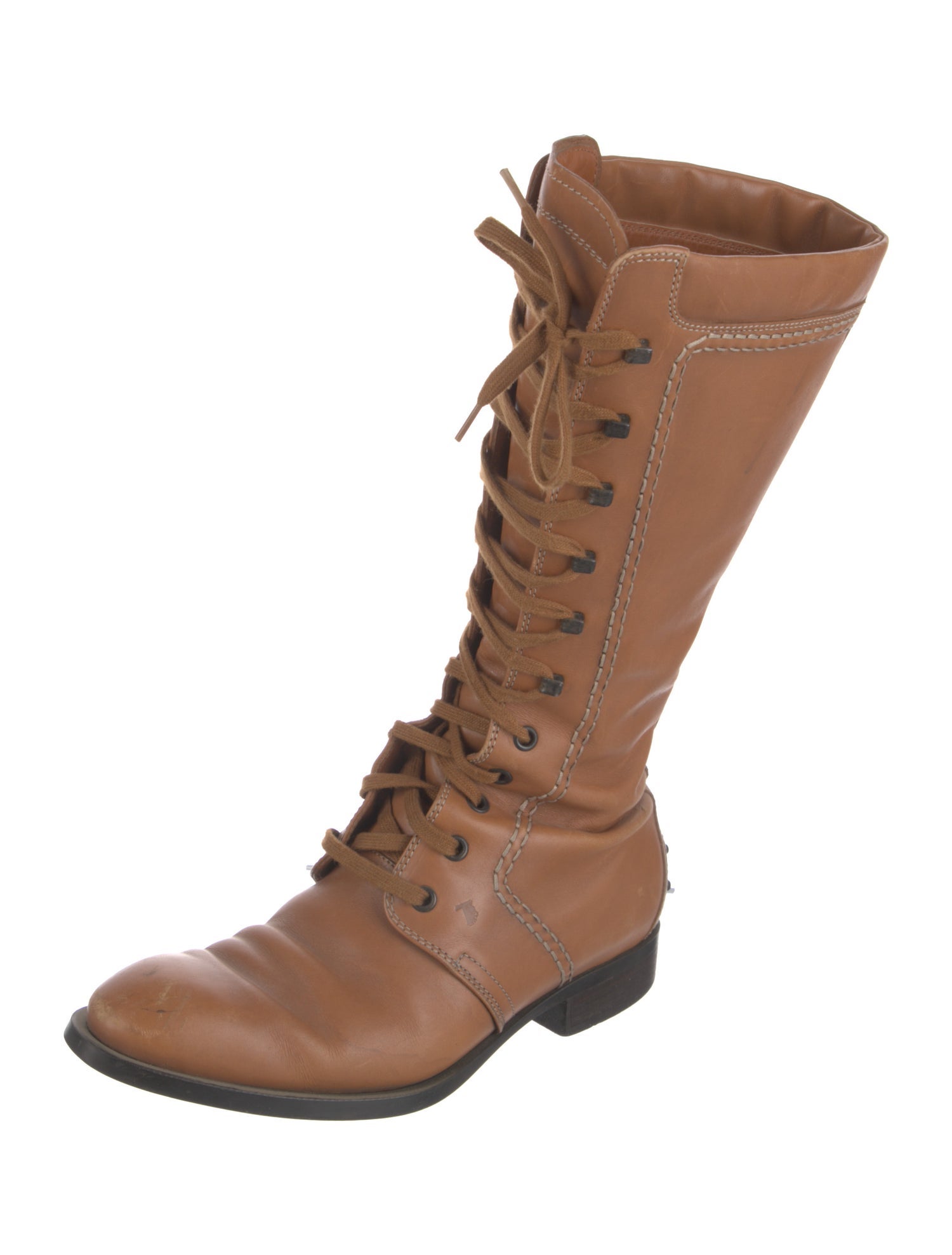 Tod's Leather Lace-Up Boots