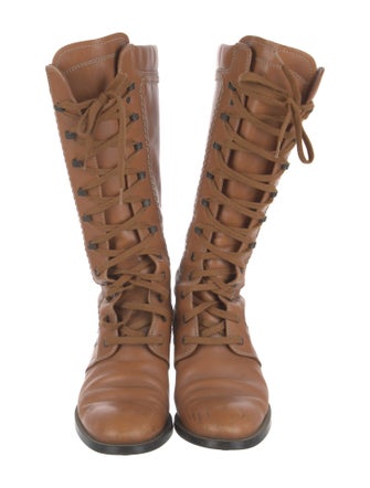 Tod's Leather Lace-Up Boots