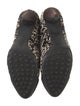 Tod's Ponyhair Animal Print Lace-Up Boots