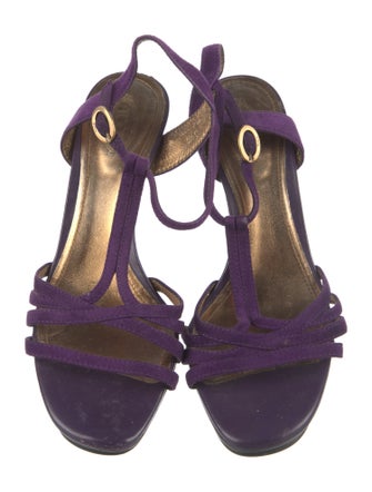 Tod's Suede T-Strap Sandals