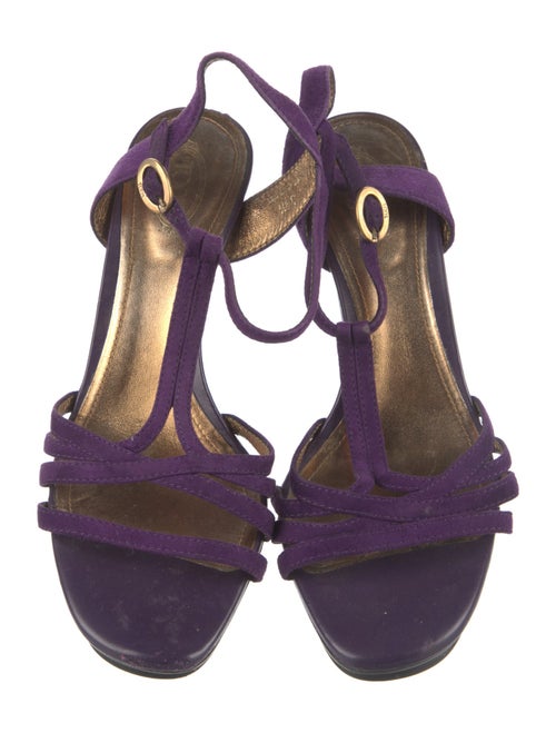Tod's Suede T-Strap Sandals