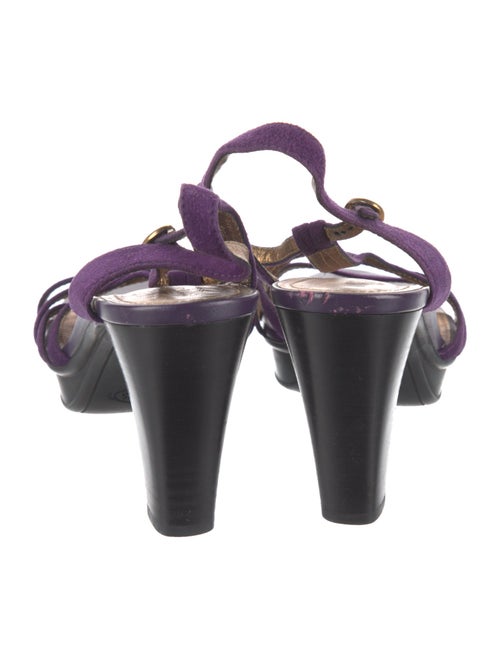 Tod's Suede T-Strap Sandals