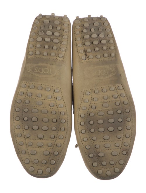 Tod's Leather Bow Accents Loafers