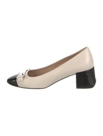 Tod's Leather Colorblock Pattern Pumps