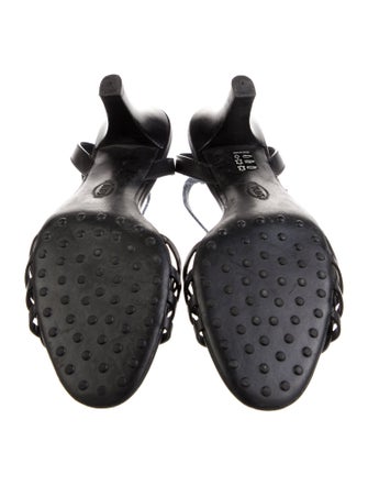 Tod's Leather T-Strap Sandals