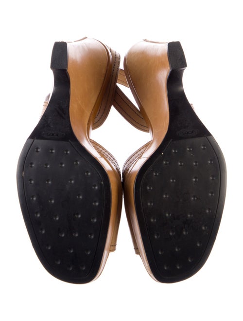 Tod's Leather Slingback Sandals