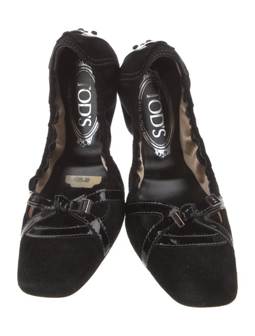 Tod's Suede Mary Jane Flats