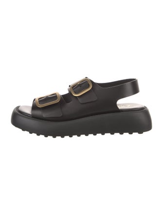 Tod's Leather Slingback Sandals