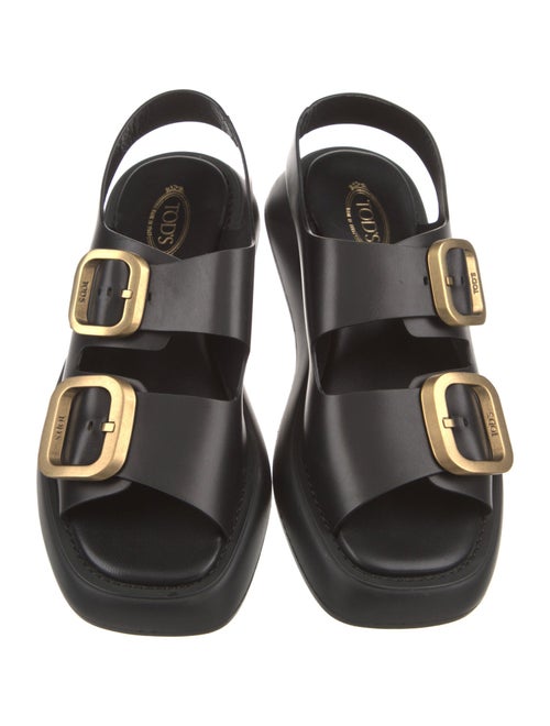 Tod's Leather Slingback Sandals