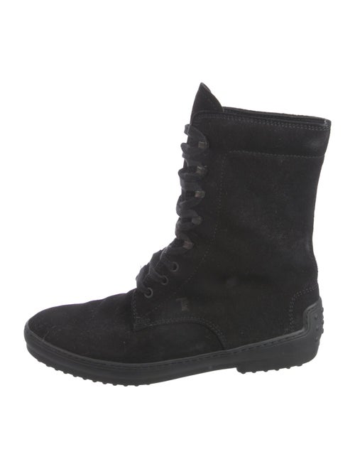 Tod's Suede Lace-Up Boots