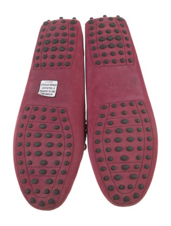 Tod's Suede Bow Accents Moccasins