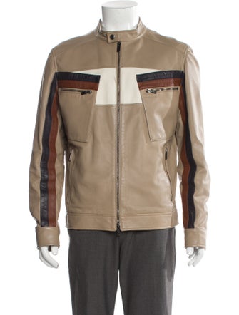 Tod's Striped Moto Jacket