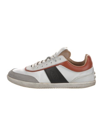 Tod's Leather Colorblock Pattern Sneakers