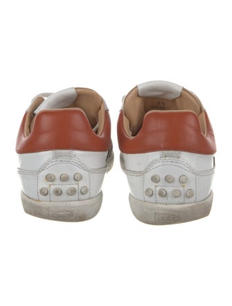 Tod's Leather Colorblock Pattern Sneakers