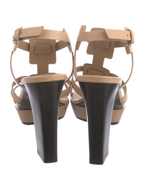 Tod's Leather T-Strap Sandals