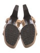 Tod's Leather T-Strap Sandals