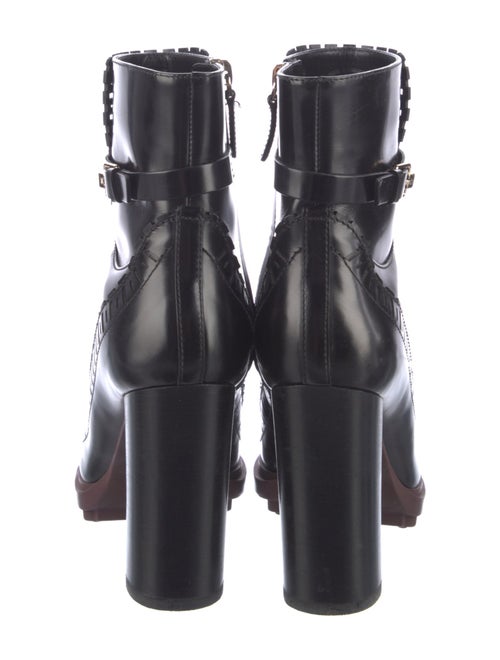 Tod's Leather Colorblock Pattern Boots