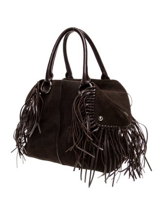 Tod's Suede Top Handle Bag