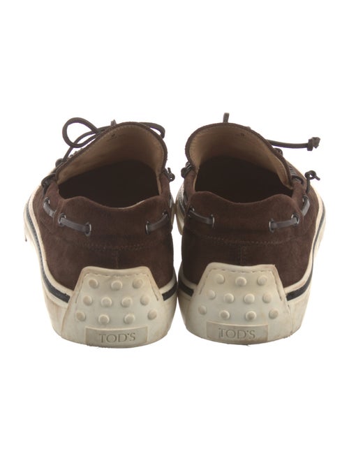 Tod's Suede Whipstitch Trim Boat Shoes