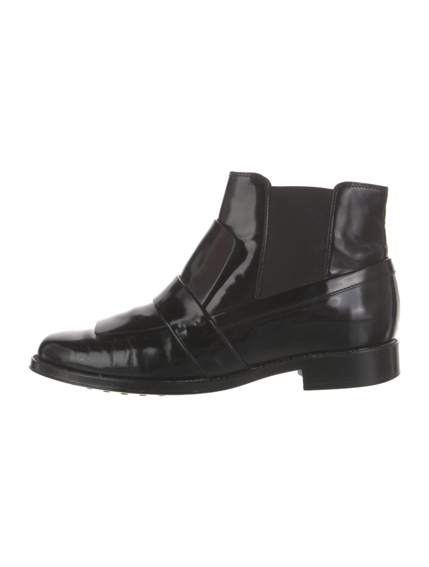 Tod's Patent Leather Chelsea Boots