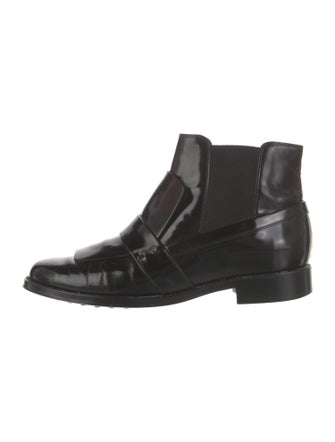 Tod's Patent Leather Chelsea Boots