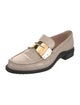 Tod's Embossed Leather Colorblock Pattern Loafers