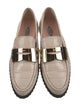Tod's Embossed Leather Colorblock Pattern Loafers
