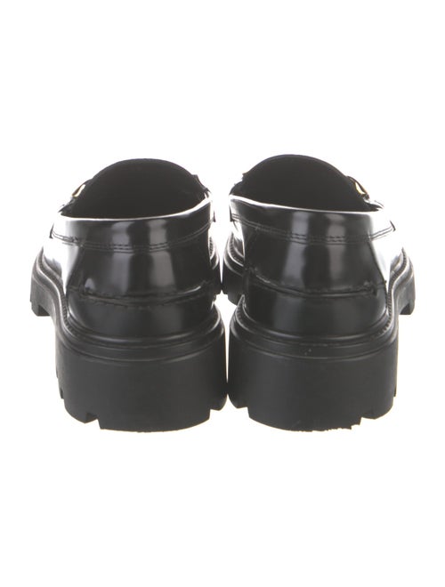 Tod's Leather Chain-Link Accents Loafers