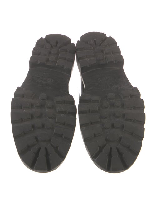 Tod's Leather Chain-Link Accents Loafers