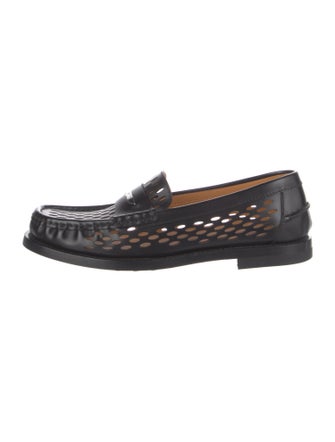 Tod's Leather Studded Accents Loafers