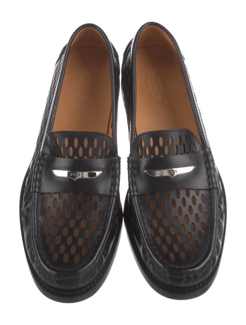 Tod's Leather Studded Accents Loafers