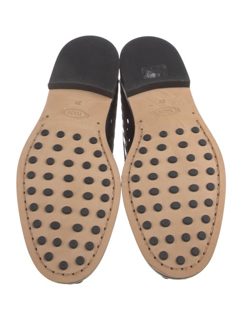 Tod's Leather Studded Accents Loafers