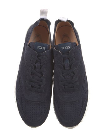 Tod's Suede Colorblock Pattern Athletic Sneakers