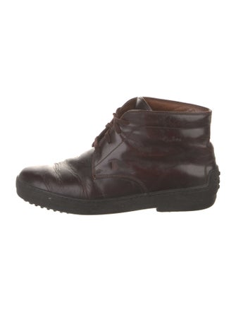 Tod's Leather Lace-Up Boots