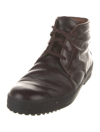 Tod's Leather Lace-Up Boots