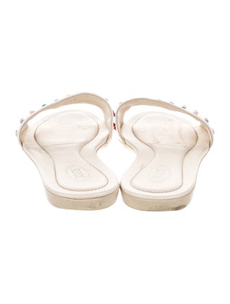 Tod's Leather Studded Accents Slides